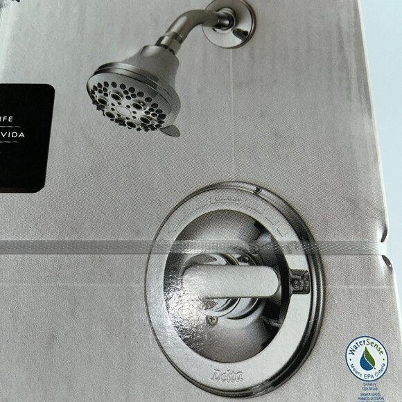 Delta Classic Chrome 1-handle Multi-function 5.0000-in Round Shower Faucet New - Picture 7 of 11